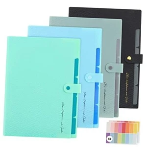 4pcs Expanding File Folder, Letter Size Accordion File Organizer with Labels - Picture 1 of 8