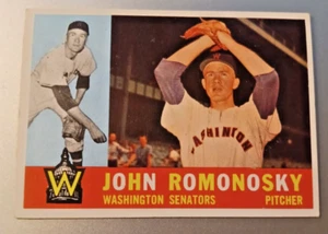1960 Topps #87 John Romonosky EX + Senators - Bild 1 von 2