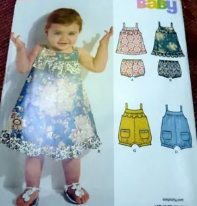*LOVELY BABY DRESS JUMPER DIAPER COVER New Look Sewing Pattern NB-L Uncut - Picture 1 of 1