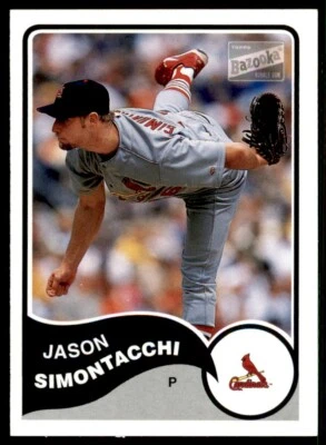 2003 Bazooka Baseball Jason Simontacchi St. Louis Cardinals #46 - Image 1 of 2