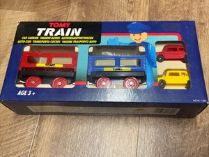 Vintage TOMY Train Ref: 1320 Car Carrier Set Complete Boxed - Picture 1 of 11