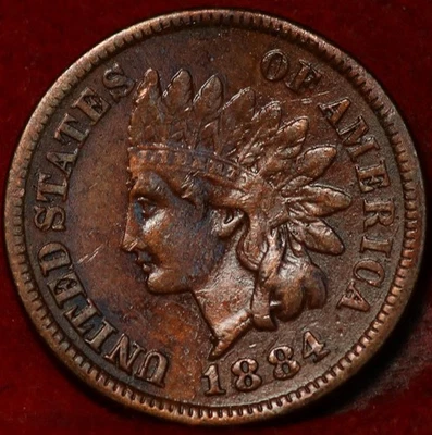 1884 Philadelphia Mint Indian Head Cent - Image 1 of 2