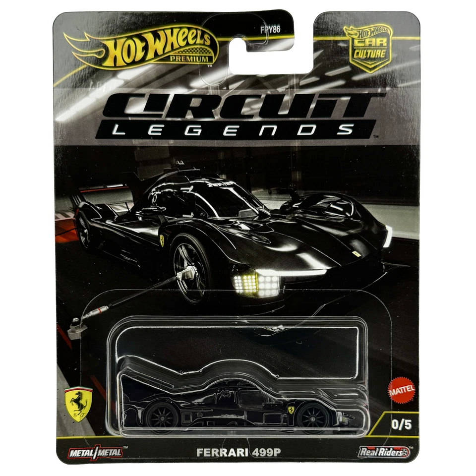 Hot Wheels Premium Car Culture 2025 Circuit Legends Ferrari 499P 0/5 Chase Black - Image 1 of 2