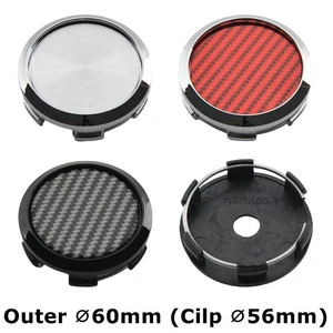OD 60MM / ID 56MM Blank Wheel Centre Cap Hub Caps Wheel Rim Center Caps Set Of 4 - Picture 1 of 12
