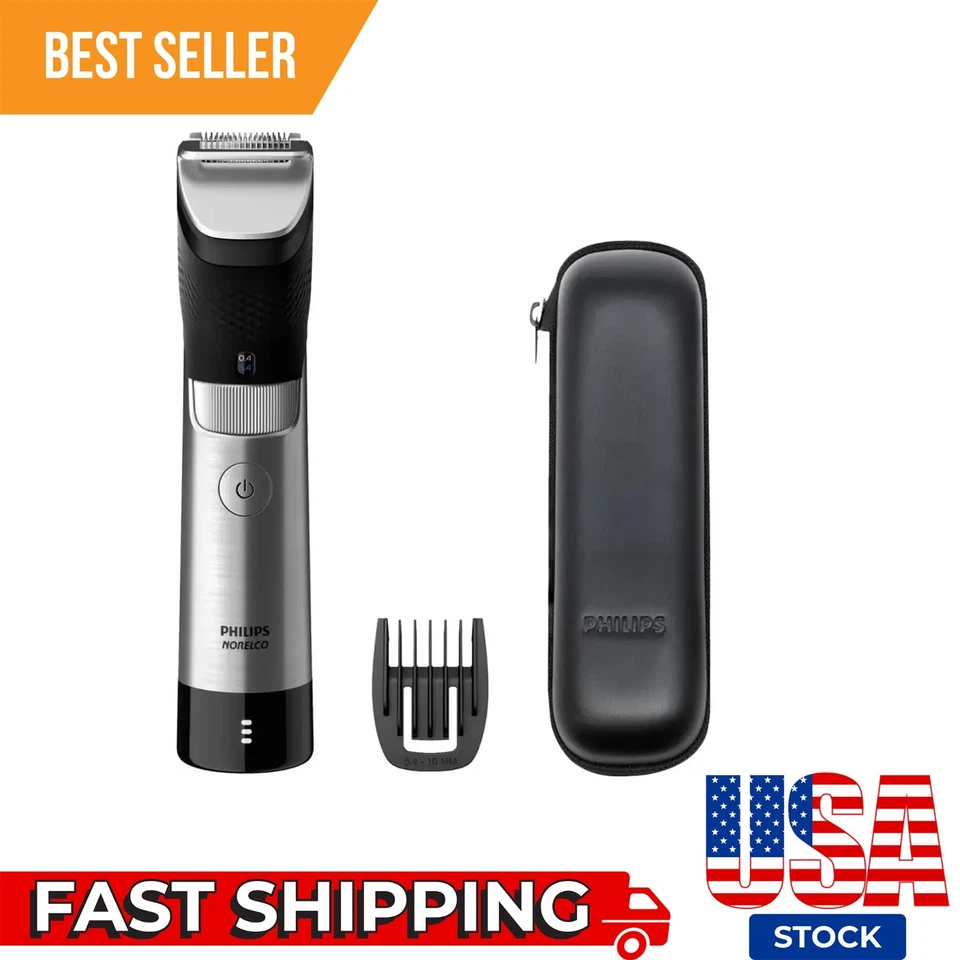 Norelco Philips Series 9000 Ultimate Precision Beard and Hair Trimmer BT9810/40