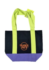 Trader Joe’s Mini Canvas Tote Bag Halloween Hottest It Bag Limited Multicolor🎃 - Bild 1 von 6