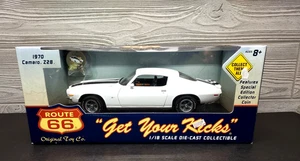 Route 66 1970 Chevrolet Camaro Z28 Diecast White 1:18 Scale - Picture 1 of 6