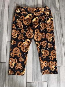 Women’s Lost Princess Apperal Mickey Mouse Pretzel Capri Leggings Size Large XL - Picture 1 of 6