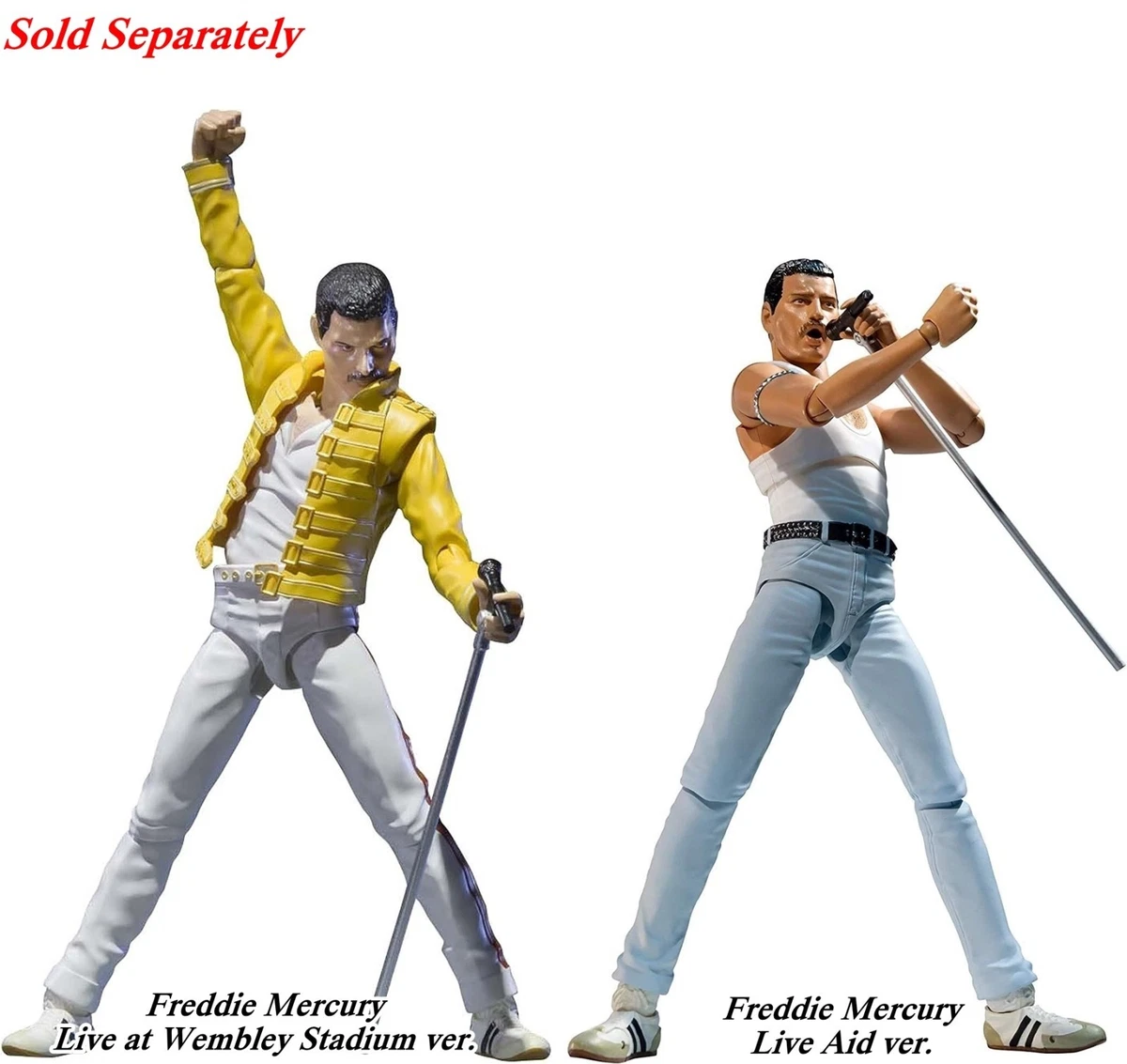 Bandai Action Figure Freddie Mercury Music Action Figures for sale