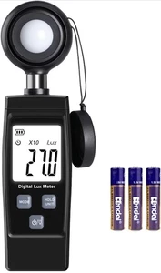 Lux Meter Digital Illuminometer 0~200,000lux LCD Handheld Light Meter Lux/FC UK - Picture 1 of 7