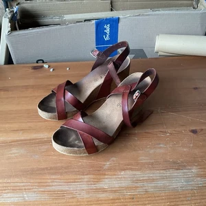 Office Women's Leather Sandals, Size 6, Brown - Picture 1 of 4