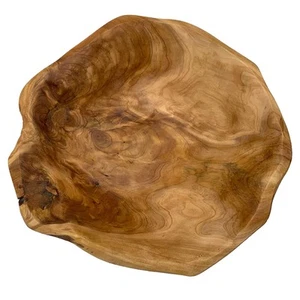 Creative Wood Bowl Root Carved Bowl Handmade Natural Real Wood Candy Serving ... - Picture 1 of 8
