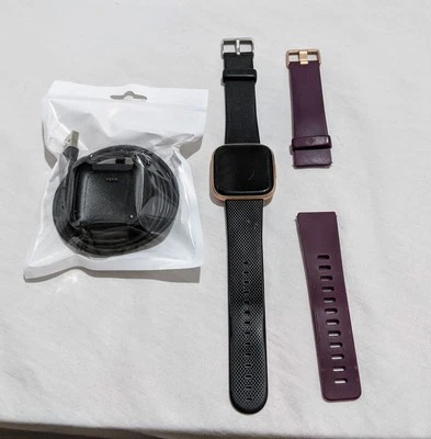 Fitbit Versa 2 Smartwatch - Copper Rose- Slight Scratches On Screen - Image 1 of 4