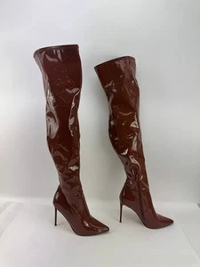 Steven Madden VAVA Over The Knee Boots Cognac Brown Womens Size 10 - Picture 1 of 9
