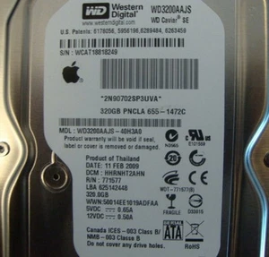 Western Digital WD3200AAJS-40H3A0 Apple 655-1472C 320gb 3.5" Sata Desktop Drive - Picture 1 of 1