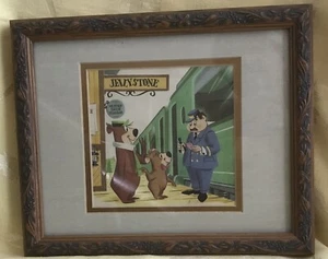Authentic Vintage 1961 Jellystone Park Yogi Bear Framed Lithograph Matted - Picture 1 of 4