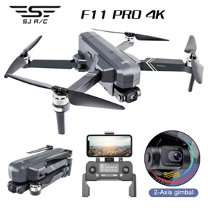 SJRC F11 4K Pro GPS Drone 5G Wifi FPV 4K HD Camera Two-Axis Quadcopter RC Drone - Picture 1 of 10