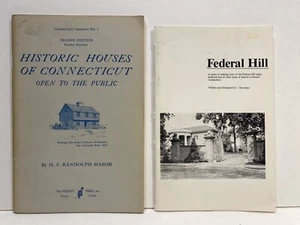 Historic Houses of Connecticut (1969) & Federal Hill, Bristol Tour Book (1985) - Imagen 1 de 11