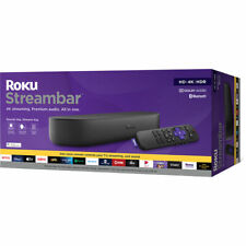 4K ストリーミング メディア プレーヤーを内蔵した Roku Streambar ステレオ サウンドバー