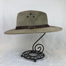 Jacaru Wallaroo Oil Hat Size Med-Lg Tan Made In Australia