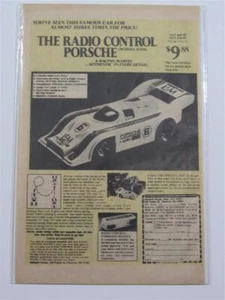 OLD VINTAGE ~ RADIO CONTROL PORSCHE RC SPORTS CAR RACING KIT TOY AD ~ ORIG  1980 - Picture 1 of 3