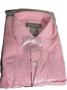 Spring Notions Youth Boys pink check Button Down L/S Shirt Gingham 20 Youth NWT - Picture 1 of 6