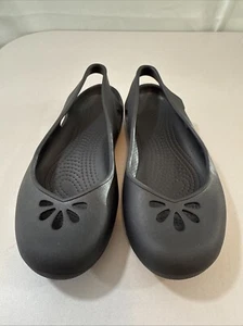 Crocs Kadee Women’s Taylor Slingback Ballet Flats Size 7 Slip On 200092 Black - Picture 1 of 15