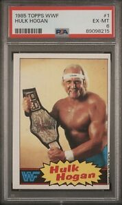1985 Topps WWF Wrestling #1 Hulk Hogan RC Rookie PSA 6 EX-MT