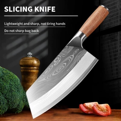 Profi Küchenmesser Damaskus Chinese Kochmesser Edelstahl Hackmesser Fleischbeil - Bild 1 von 4