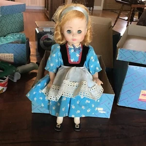 Vtg Madame Alexander Jenny Lind Doll Blue Dress #1470 14" - Picture 1 of 5