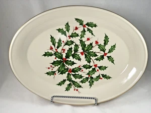 LENOX Holiday Presidential "Special" 16" Oval Serving Platter MADE in USA - Picture 1 of 3