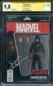 Daredevil 1 CGC SS 9.8 Charlie Cox Auto Action Figure Variant 2/16 - Picture 1 of 6