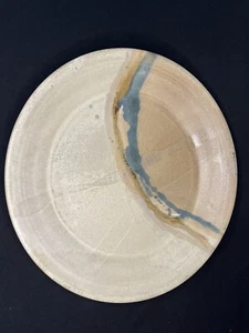 Vintage Studio Art Pottery Glaze Charger Serving Plate Signed 14" Hanging - Picture 1 of 8