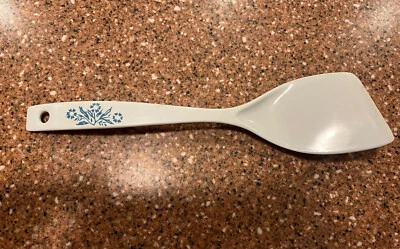 Винтажный синий васильковый узор шпатель белый - Изображение 1 из 4