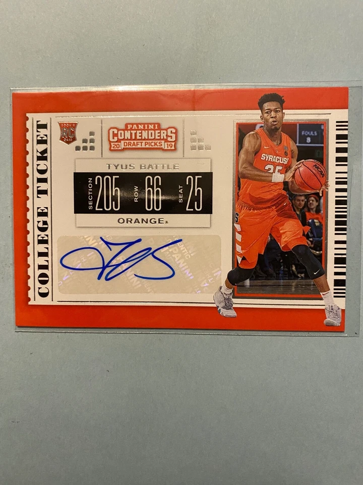A35,642 - 2019-20 Panini Contenders Draft Picks #115 Tyus Battle Auto RC - Image 1 of 1