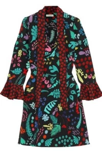 RIXO Lulu Matisse Print Silk Mini Dress Size Small - Picture 1 of 10