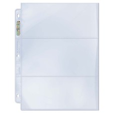 1 Box of 100 Ultra Pro 3 Pocket Pages Currency Proof set Storage Sheets Holders