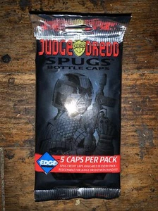 Judge Dredd Spugs Bottle Caps Pogs vintage sealed pack pog milk caps Rare!! - Picture 1 of 2