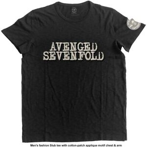 T-shirt officiel à motif appliqué Avenged Sevenfold A7X homme unisexe
