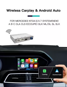 NTG4.5 Bezprzewodowy Carplay do MERCEDES-BENZ W204 S204 Android Auto Bluetooth GPS - Zdjęcie 1 z 11