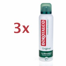 BOROTALCO ROBERTS deo Original Fresh 3x 150 ml mit mikrotalk - ohne Alkohol