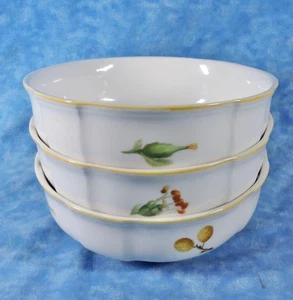 3 cuencos de cereal Villeroy & Boch PARKLAND Fine China cupé - usados en excelente estado - Imagen 1 de 4