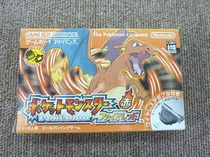 Nintendo Pokemon Fire Red GBA Wireless Adapter Included Game Boy Advance Game - Imagen 1 de 6