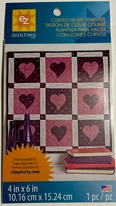 Plantillas de acolchado Wright's EZ Plantilla de corazón curvo Hechas en EE. UU. - Imagen 1 de 4
