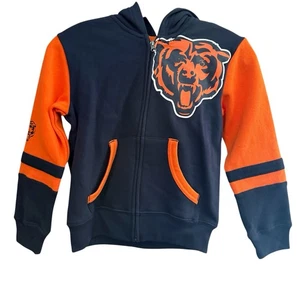 Chicago Bears Hoodie Sweatshirt Full Zip Kinder Large (7) blau NFL Team Bekleidung - Bild 1 von 7