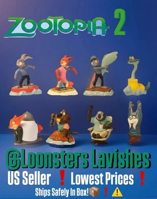 McDonald's Disney Zootopia 2 Happy Meal Toy Sets Or Singles 2025 Brand New US 🦊 - Image 1 of 4
