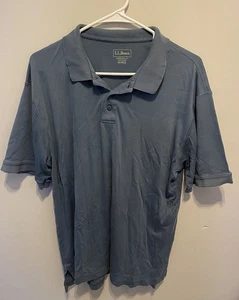 LL Bean Men's Polo Shirt Size Medium Traditional Fit Pima Cotton Short Sleeve - Picture 1 of 3