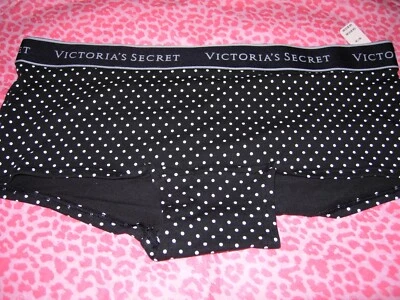 Victoria's Secret Lingerie Shorty Shortie Boyshort Polka Dots LOGO XS S M L XL - Image 1 of 3