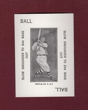 LARRY DOYLE, Giants ~ 1914 Polo Grounds Game card WG4 | 1973 TCMA Reprint A