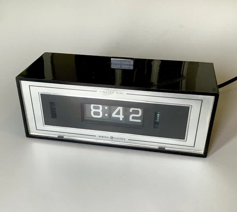 Vintage Mid Century Modern General Electric Flip Clock Cover